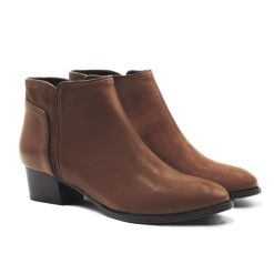 Bottines & Bottes | JULES & JENN Bottines Moyen Talon Cuir Camel