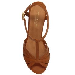 Sandales | JULES & JENN Sandales Talon Brides Cuir Camel