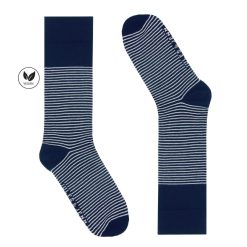 Chaussettes | JULES & JENN Chaussettes Rayees Coton Bleu Gris Gris/Bleu