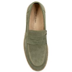 Mocassins | JULES & JENN Mocassins Espadrille Cuir Daim Kaki