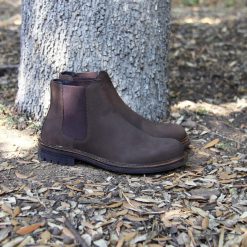 Boots | JULES & JENN Chelsea Basse Cuir Nubuck Marron