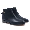 Bottines & Bottes | JULES & JENN Bottines Cavalieres Plates Cuir Bleu Bleu Marine