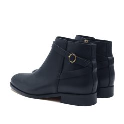 Bottines & Bottes | JULES & JENN Bottines Cavalieres Plates Cuir Bleu Bleu Marine