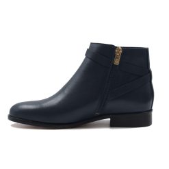 Bottines & Bottes | JULES & JENN Bottines Cavalieres Plates Cuir Bleu Bleu Marine