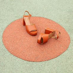 Sandales | JULES & JENN Sandales Plateforme Cuir Orange