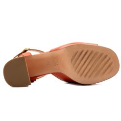 Sandales | JULES & JENN Sandales Plateforme Cuir Orange