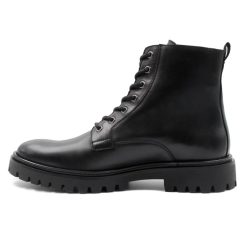 Boots | JULES & JENN Boots A Lacet Crantees Cuir Noir