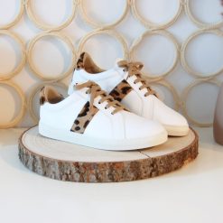 Baskets | JULES & JENN Baskets Made In France Cuir Leopard Blanc/Leopard