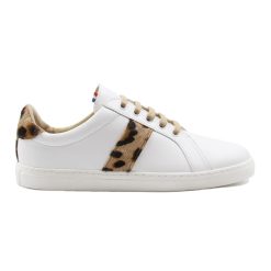 Baskets | JULES & JENN Baskets Made In France Cuir Leopard Blanc/Leopard