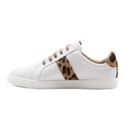 Baskets | JULES & JENN Baskets Made In France Cuir Leopard Blanc/Leopard