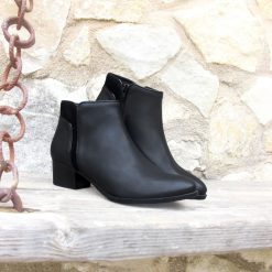 Bottines & Bottes | JULES & JENN Bottines Moyen Talon Cuir Noir