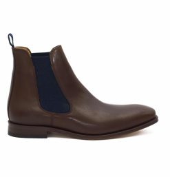 Boots | JULES & JENN Chelsea Boots Cuir Marron Bleu Marron/Bleu