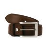 Ceintures | JULES & JENN Ceinture Classique Cuir Marron