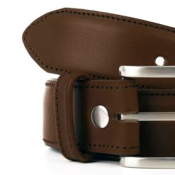 Ceintures | JULES & JENN Ceinture Classique Cuir Marron