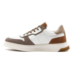 Baskets | JULES & JENN Baskets Leo Cuir Blanc Camel Blanc/Camel