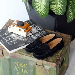 Mocassins & Derbies | JULES & JENN Mocassins Cuir Daim Noir