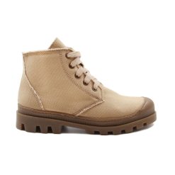 Bottines & Bottes | JULES & JENN Bottines Crantees Toile Recyclee Camel