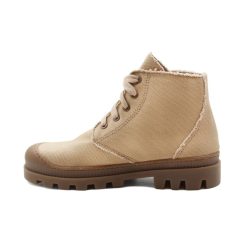 Bottines & Bottes | JULES & JENN Bottines Crantees Toile Recyclee Camel