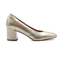 Escarpins | JULES & JENN Escarpins Retro Cuir Metallise Dore