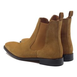 Boots | JULES & JENN Chelsea Boots Cuir Daim Camel