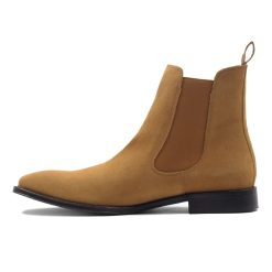 Boots | JULES & JENN Chelsea Boots Cuir Daim Camel