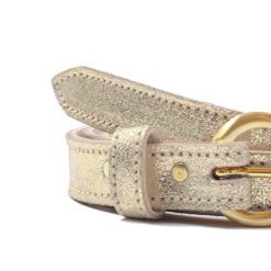 Ceintures | JULES & JENN Ceinture Boucle D'Or Cuir Dore