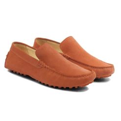 Mocassins | JULES & JENN Mocassins Cuir Daim Orange