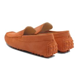 Mocassins | JULES & JENN Mocassins Cuir Daim Orange