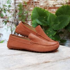 Mocassins | JULES & JENN Mocassins Cuir Daim Orange