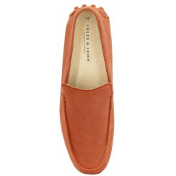 Mocassins | JULES & JENN Mocassins Cuir Daim Orange