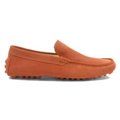 Mocassins | JULES & JENN Mocassins Cuir Daim Orange