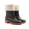 Bottines & Bottes | JULES & JENN Bottes Fourrees Cuir Marron