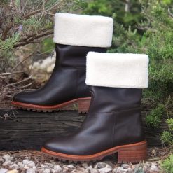 Bottines & Bottes | JULES & JENN Bottes Fourrees Cuir Marron