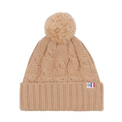 Bonnets | JULES & JENN Bonnet Pompon Laine Camel