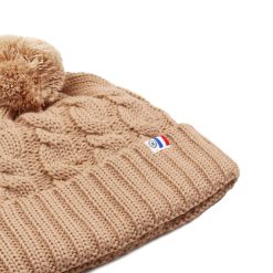 Bonnets | JULES & JENN Bonnet Pompon Laine Camel