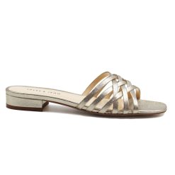 Sandales | JULES & JENN Mules Plates Brides Cuir Dore