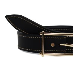 Ceintures | JULES & JENN Ceinture Mademoiselle Cuir Noir