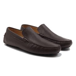 Mocassins | JULES & JENN Mocassins Cuir Graine Marron