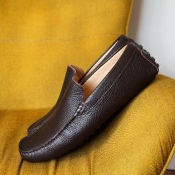 Mocassins | JULES & JENN Mocassins Cuir Graine Marron