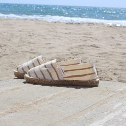 Espadrilles | JULES & JENN Espadrilles Toile Coton Blanc Beige Blanc/Beige