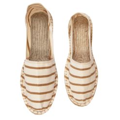 Espadrilles | JULES & JENN Espadrilles Toile Coton Blanc Beige Blanc/Beige