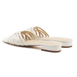 Sandales | JULES & JENN Mules Plates Brides Cuir Blanc