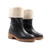 Bottines & Bottes | JULES & JENN Bottes Fourrees Cuir Noir