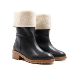 Bottines & Bottes | JULES & JENN Bottes Fourrees Cuir Noir