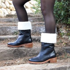 Bottines & Bottes | JULES & JENN Bottes Fourrees Cuir Noir