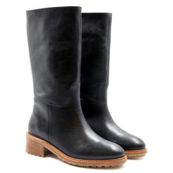 Bottines & Bottes | JULES & JENN Bottes Fourrees Cuir Noir