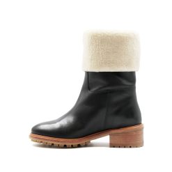 Bottines & Bottes | JULES & JENN Bottes Fourrees Cuir Noir