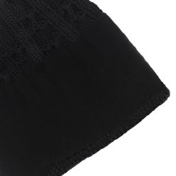 Bonnets | JULES & JENN Bonnet Pompon Laine Noir Gris Noir/Gris