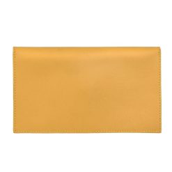 Petite Maroquinerie | JULES & JENN Pochette Enveloppe Upcycle Moutarde Jaune Moutarde