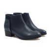 Bottines & Bottes | JULES & JENN Bottines Moyen Talon Cuir Bleu Bleu Marine